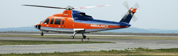 An air ambulance may be the most effective way to transport a seriously injured individual to a hospital.